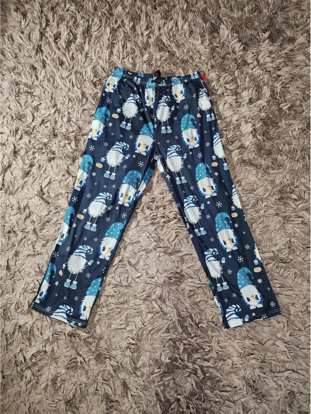 Feifeiyu XL Sleepwear 95 % Polyester 5 % Spandex Color Azul Oscuro Con Dibujo